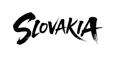 Obraz premium SLOVAKIA Handwriting 