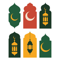 set of Islamic icons