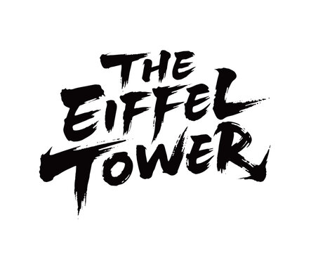 THE EIFFEL TOWER Handwriting
