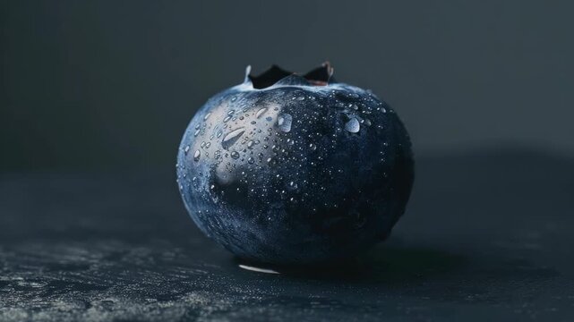 A captivating of a blue planet resembling earth with water droplets scattered across its surface. Perfect for science fiction, astronomy, or environmental themes.
