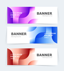 Geometric banner design with vector presentation template.