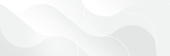 Abstract pattern white geometric banner design background.