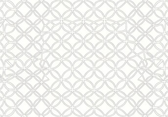 Elegant floral pattern design with interlacing lines for graphic arts