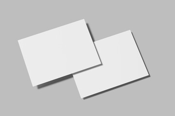 A6 Postcard Blank Mockup