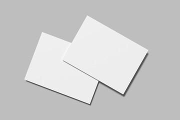 A6 Postcard Blank Mockup 