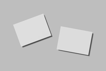 A6 Postcard Blank Mockup 