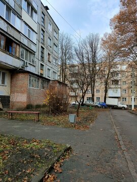 autumn in the city of Kharkov, Ukraine during the war