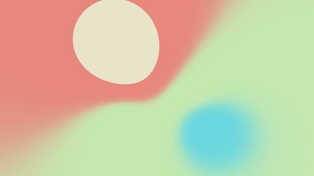 Abstract animation of a pink oval shape moving across a beige background, perfect for motion design.