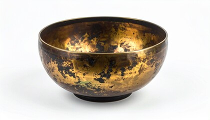Gold and Black Decorative Metallic Bowl