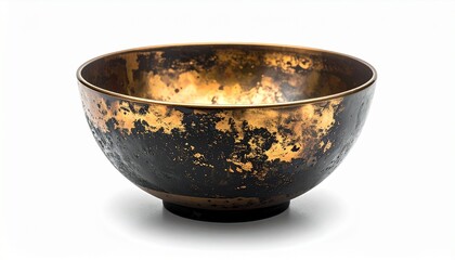 Gold and Black Decorative Metallic Bowl