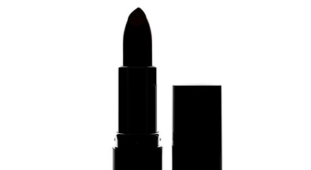 Obraz premium Black lipstick in a tube with cap
