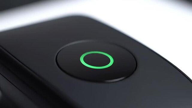 Smart Speaker Activation Sequence Closeup.