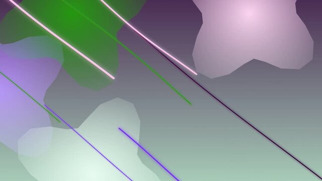 Colorful abstract background with star shapes in purple, green, and white hues