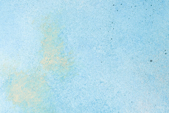 Abstract blue grunge background. Textured concrete surface. Top view. Free space for text or design.