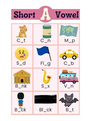 Obraz premium Short vowel