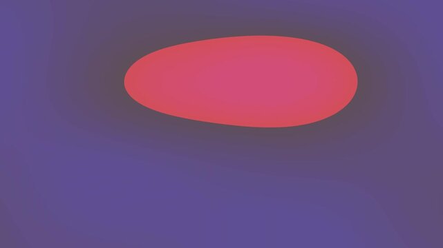 Abstract gradient blue background with central red oval shape