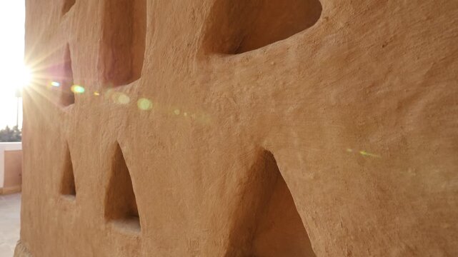 Al Diriyah old capital footage . Riyadh Saudi Arabia - Diriyah ruins - Saudi National day Founding Day 4k video