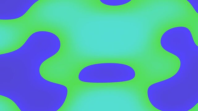 Swirling neon green and purple patterns glow in abstract background