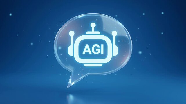 Artificial general intelligence AGI concept with machine learning automation driving business transformation digital technology innovation and future