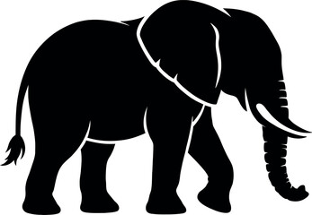 Obraz premium Eagle Bird Silhouette Vector Black Isolated