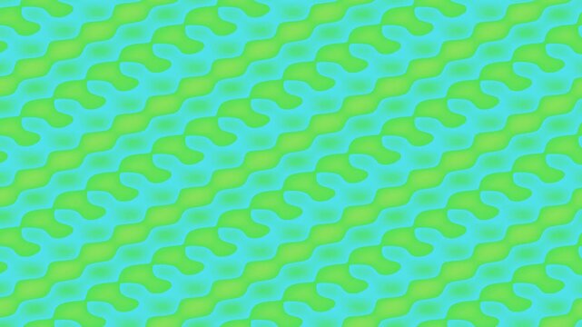Abstract background with green teardrops and black dots on light blue