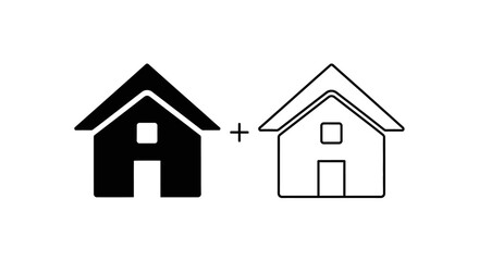 Fototapeta premium Modern house designs, minimalist home architecture, contemporary residential buildings Vector