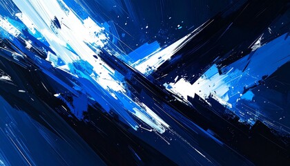 Abstract blue digital network background with motion blur