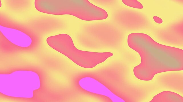 Swirling pink yellow and purple patterns on abstract background