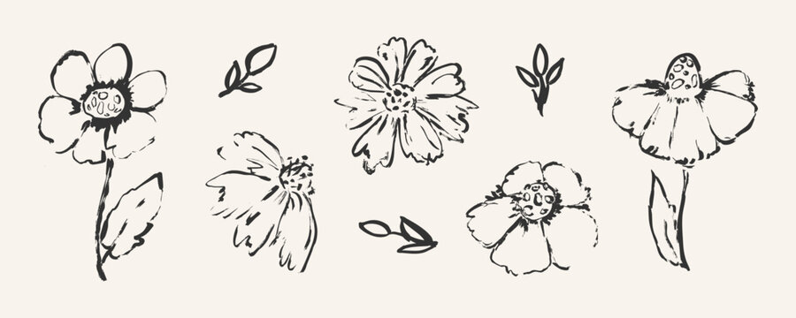 Hand-drawn flowers 9