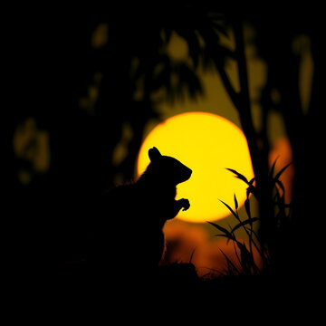 agouti silhouette