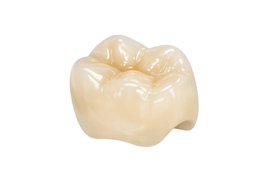 Ceramic dental crown for tooth restoration and dentistry