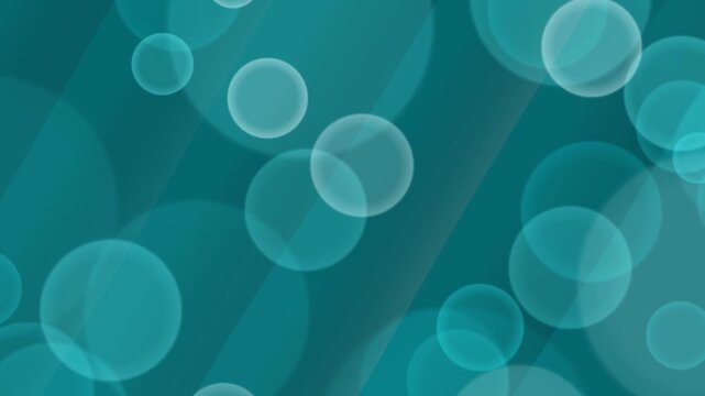 Blue Bubbles Abstract Background Loop.