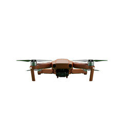 Brown drone against black background