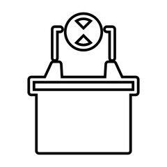 Battery and lamp icon