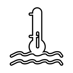 Cool temperature water icon