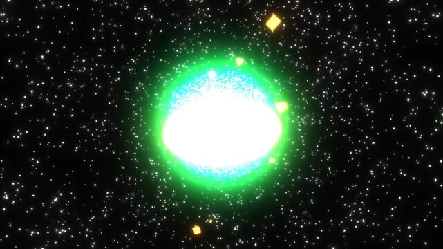 Cataclysmic Supernova Star Explosion with Expanding Shockwave and Brilliant Light Flash in Nebula - Epic Space 4K Animation