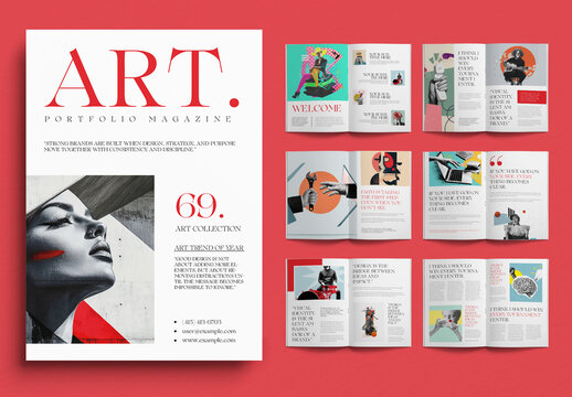 Art Exhibition Magazine Layout