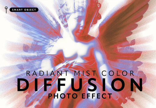 Angelic Color Diffusion Photo Effect Template
