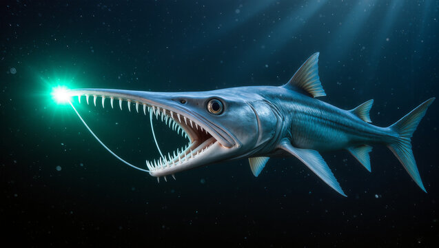 Viperfish Flashing Its Luminous Lure