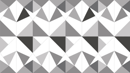 Modern geometric pattern with gray and white triangles