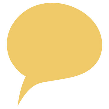 Yellow Speech Bubble Icon