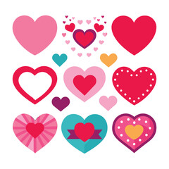 love icon for valentines day with white background