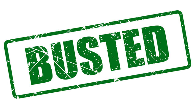 Busted stamp with grunge texture