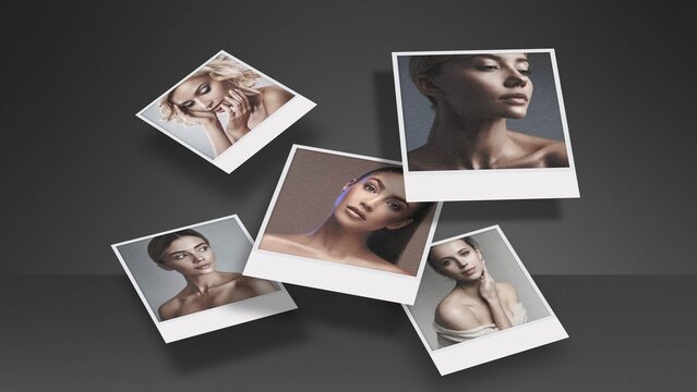 Luxury Fashion Photo Collage Media Display