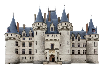 Obraz premium Large White Stone Castle Building Architecture.