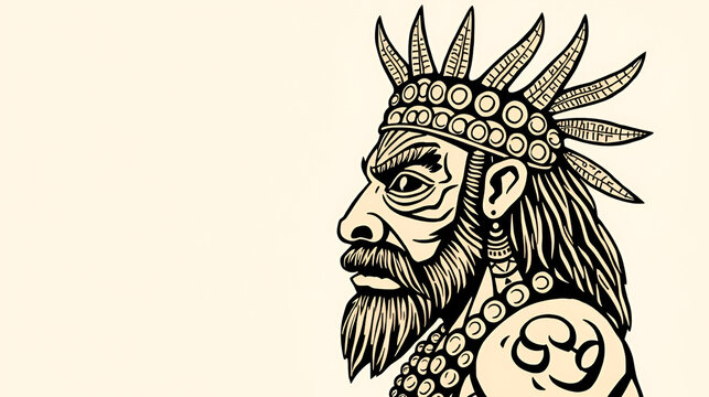 VIXE, typical expression from northeastern Brazil. woodcut style.