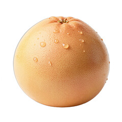 Fototapeta premium Close-Up Grapefruit with Water Droplets Isolated Transparent
