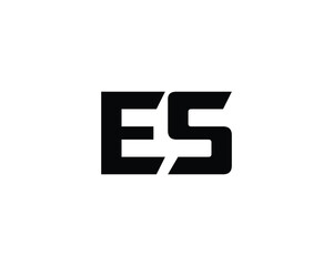 ES Logo Design. ES