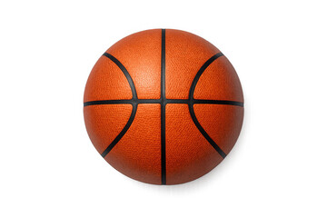 Fototapeta premium Simple basketball bird's eye view for sports design and art projects