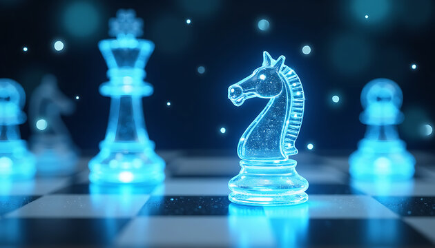 white chess pieces on a chessboard